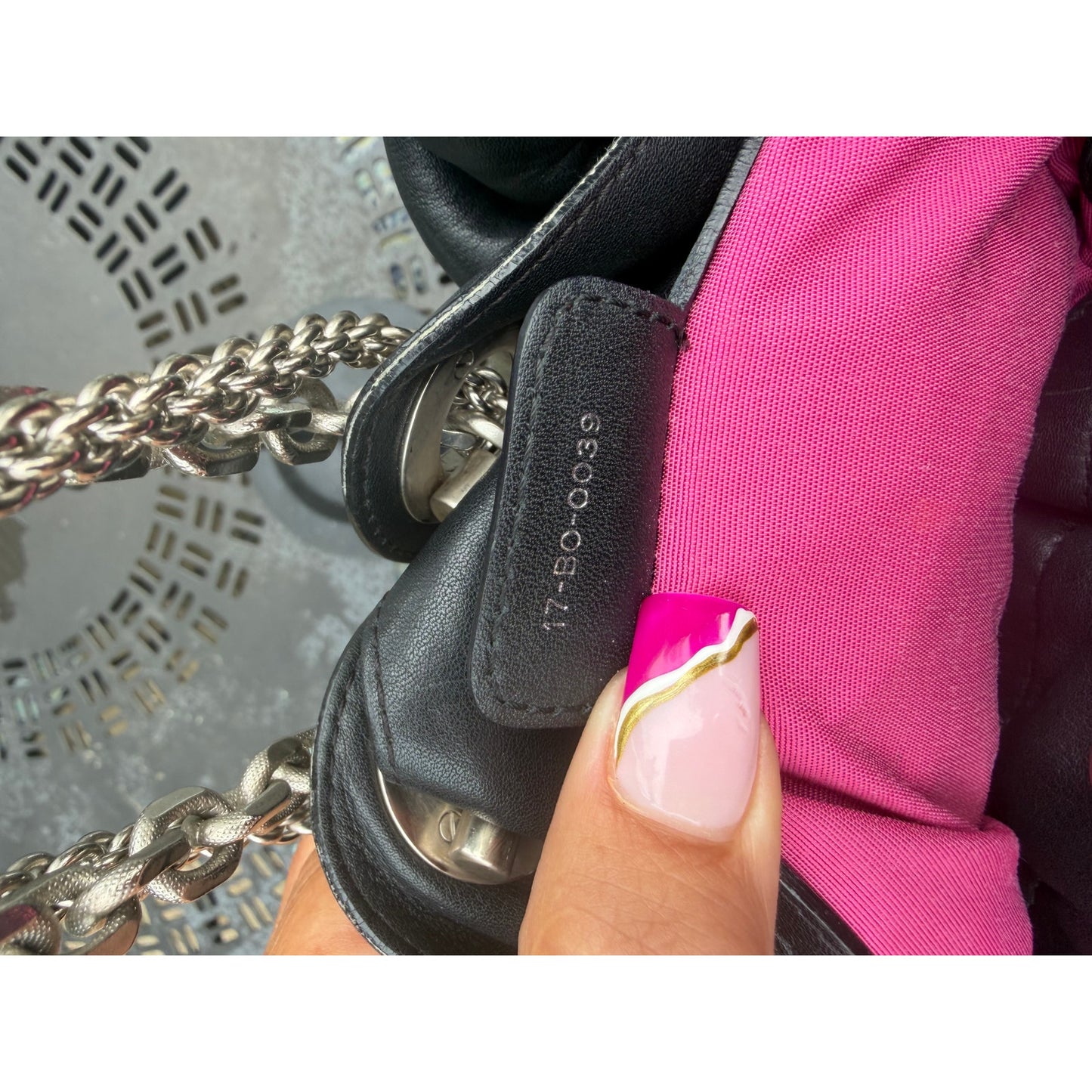 Dior La Trente Black With pink interior EUC