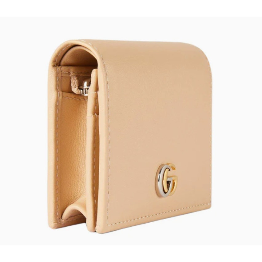 Gucci GG Marmont Card Case Wallet 'Light Beige NWB