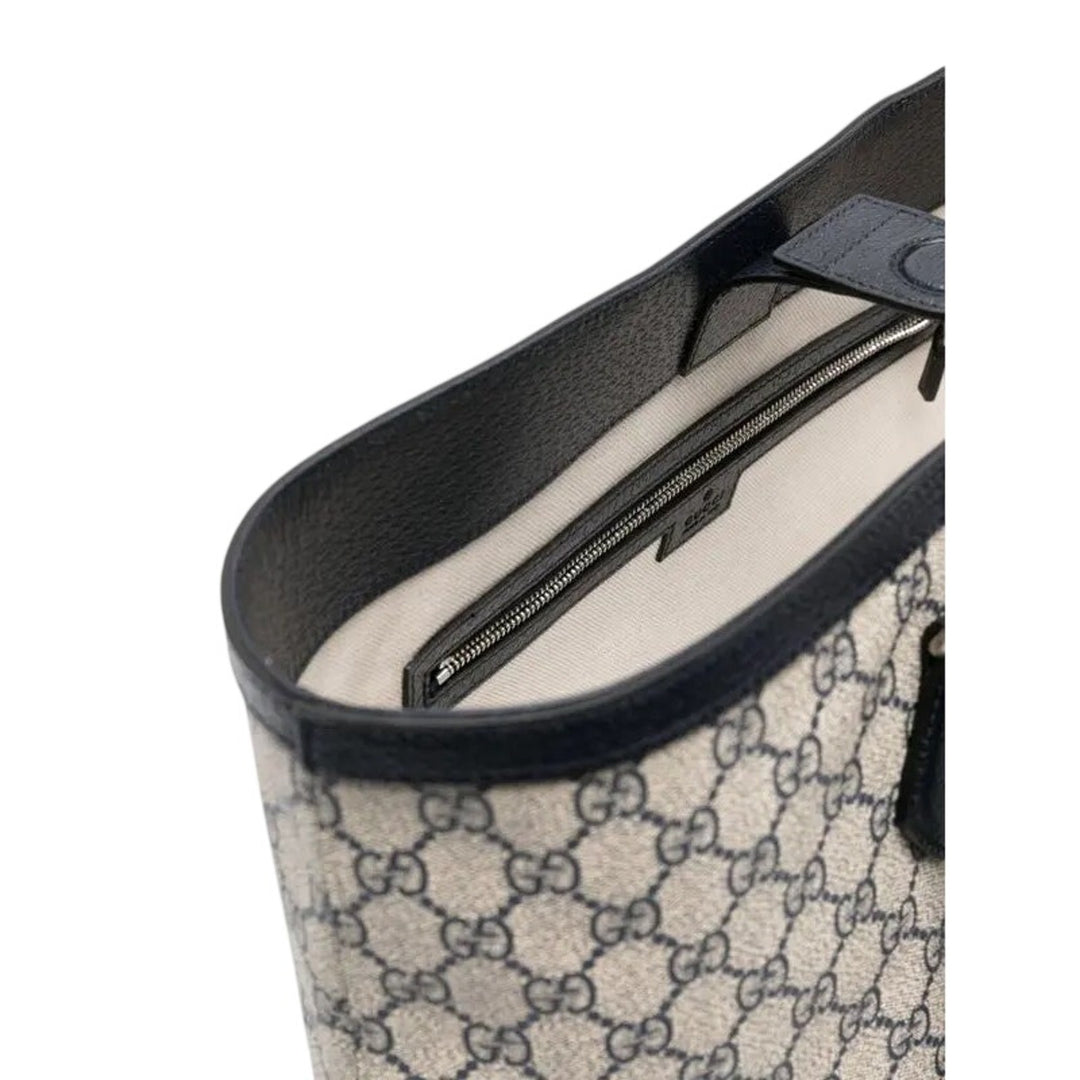 GUCCI Ophidia Gg Supreme Canvas Tote Bag Navy