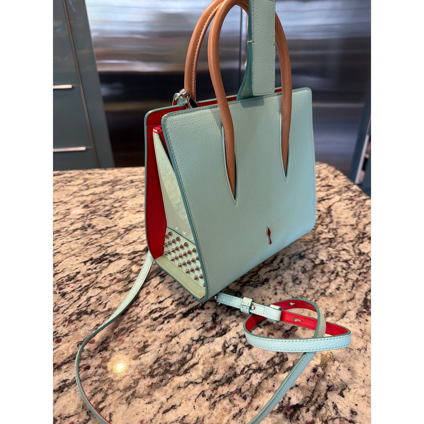 Christian Louboutin Paloma Leather Two Way Tote Bag W/ Dust Bag EUC