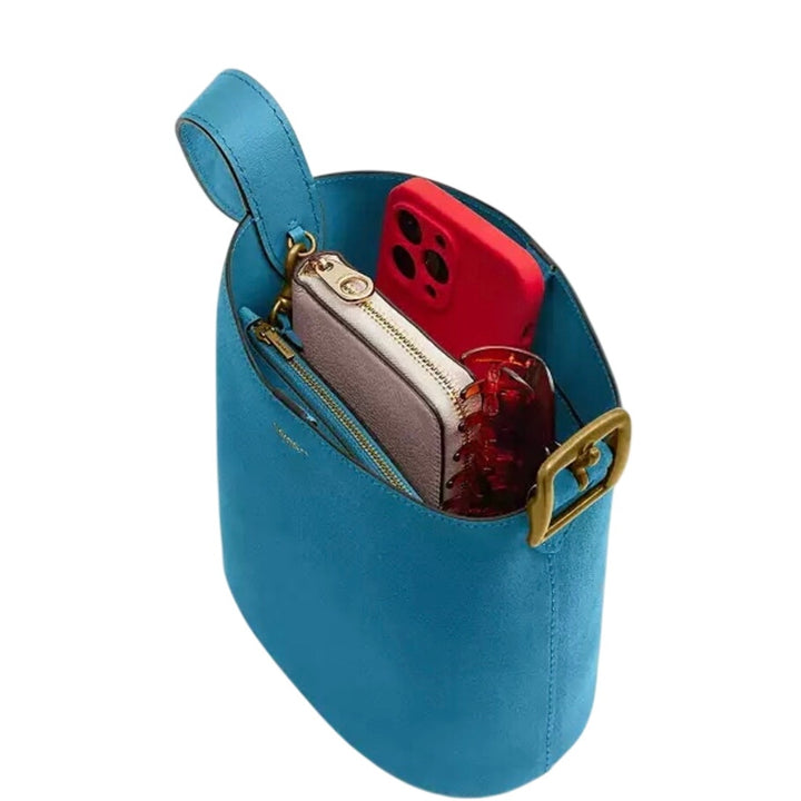 Coach Bleecker Bucket Bag Sea Blue NWT