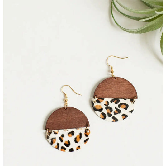 Georgia Earring - White Leopard