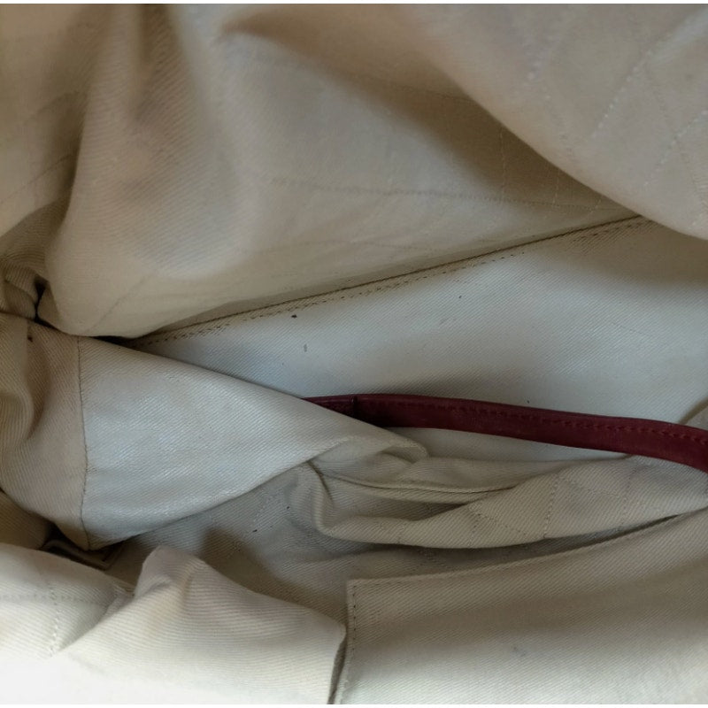 CHANEL 31 Rue Cambon Red Leather Handbag EUC