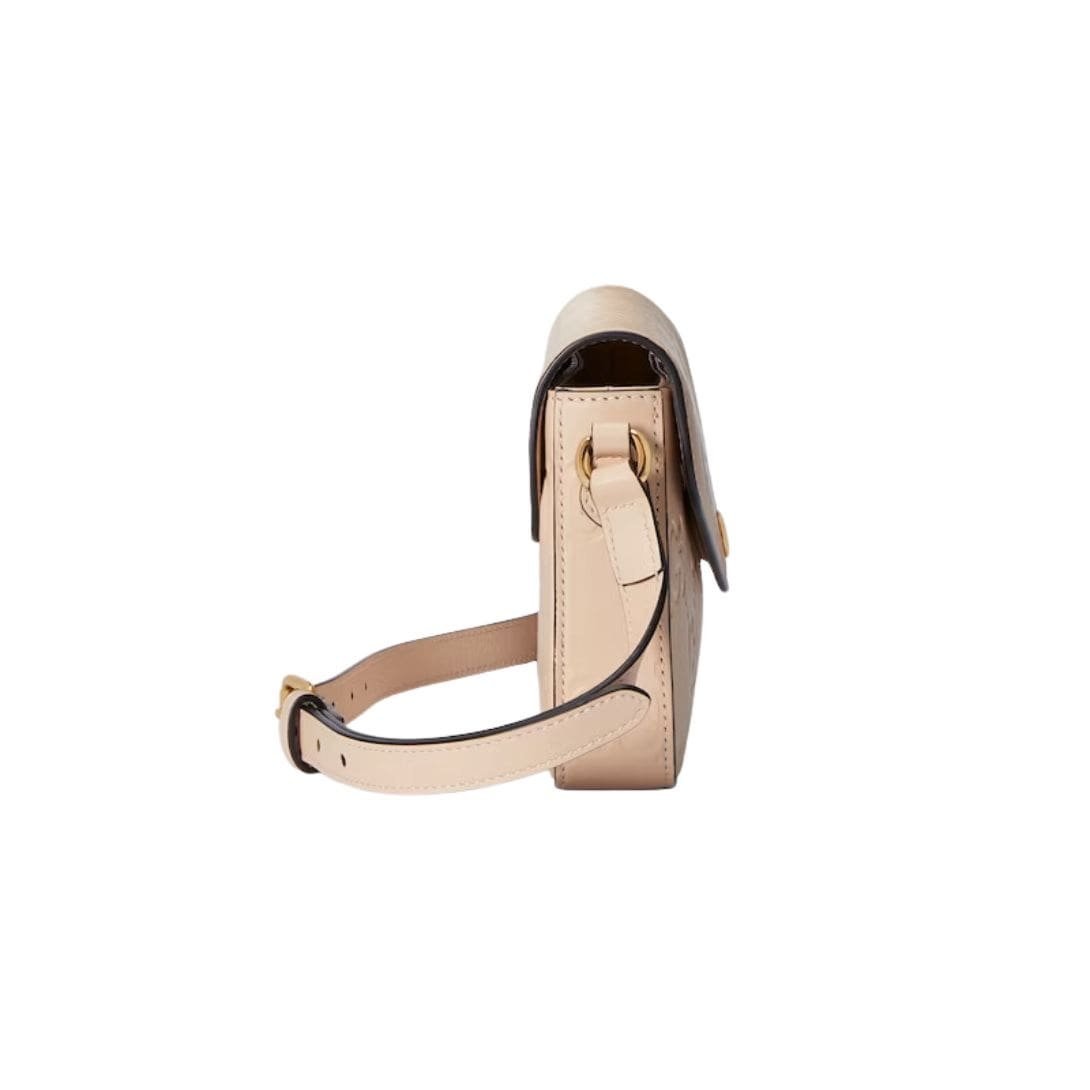 GUCCI Super Mini GG Beige Leather Shoulder Bag New & Authentic