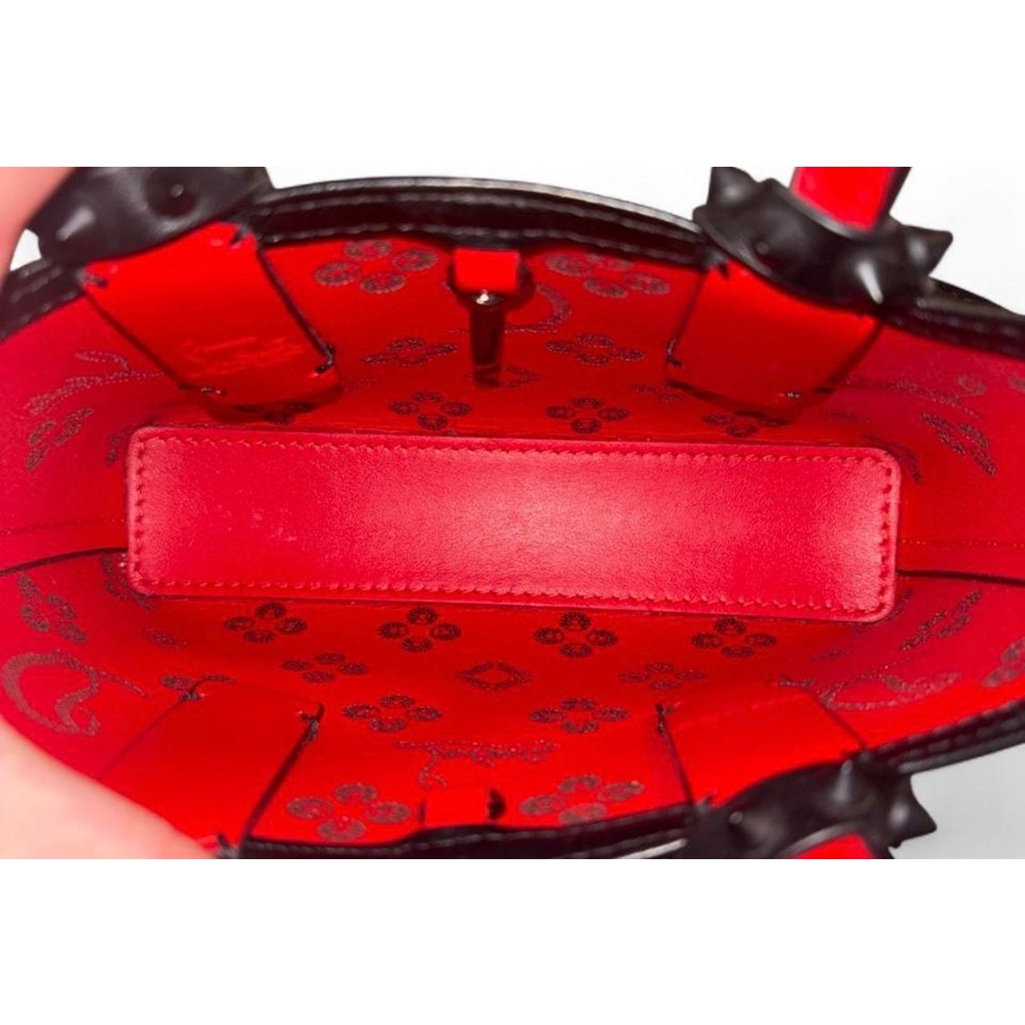 Christian Louboutin Loubinthesky Cabata Nano Tote Pristine Perforated Leather