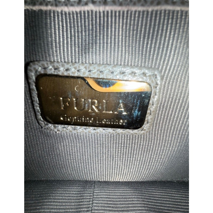 Furla Metropolis Leather & Pink Leopard CalfHair Crossbody W Lock & Key