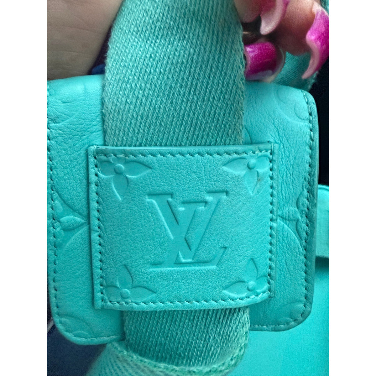 Louis Vuitton Blue Monogram Utility Crossbody COA Pristine