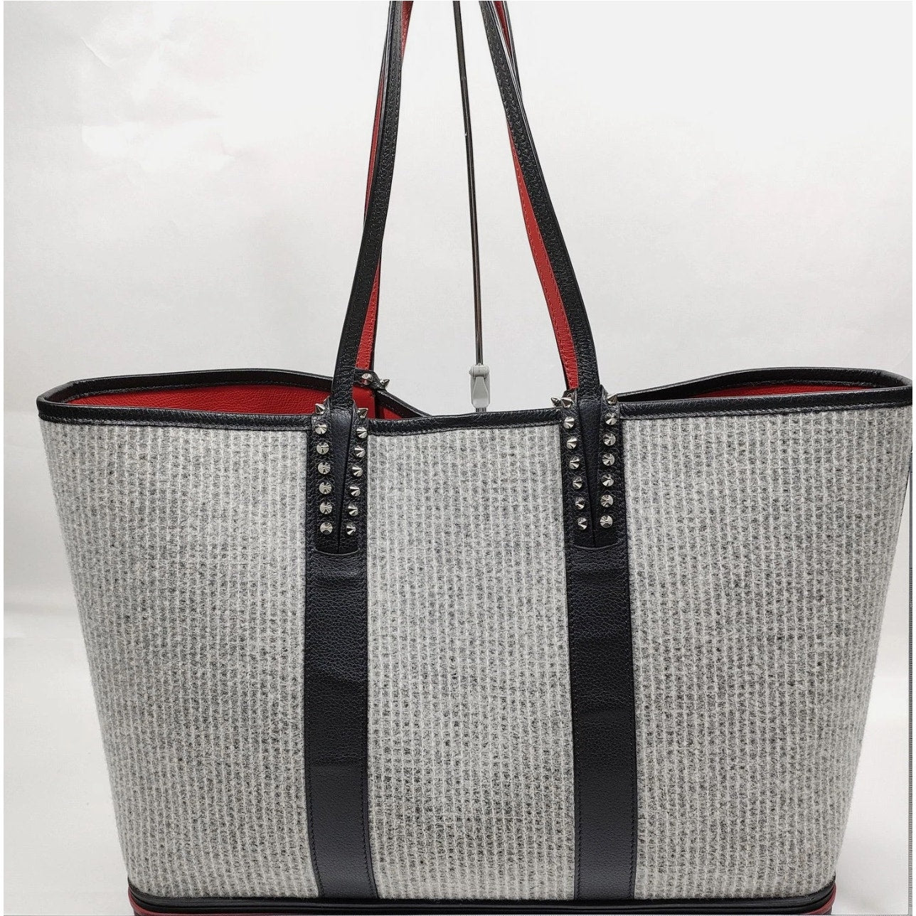 Imacileni Christian LouBoutin Wool Cabata Tote EUC