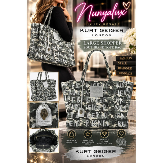 Kurt Geiger London LARGE SHOPPER SOUTHBANK TOTE BAG NWT