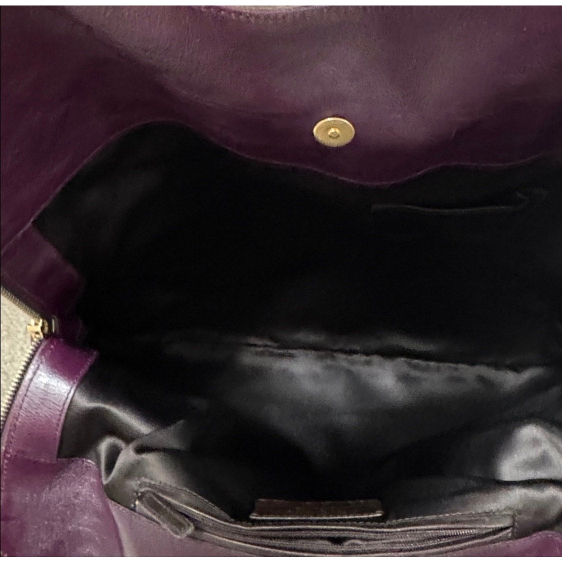 Yves Saint Laurent Purple Large Tribute Tote Bag EUC with COA