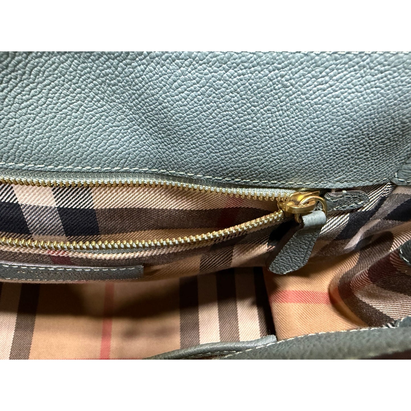 Burberry Buckle Bag in Blue/Green