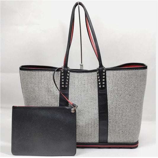 Imacileni Christian LouBoutin Wool Cabata Tote EUC