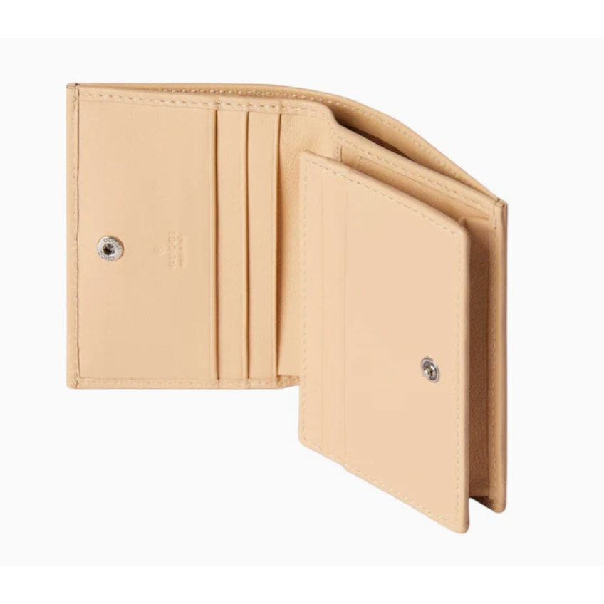 Gucci GG Marmont Card Case Wallet 'Light Beige NWB
