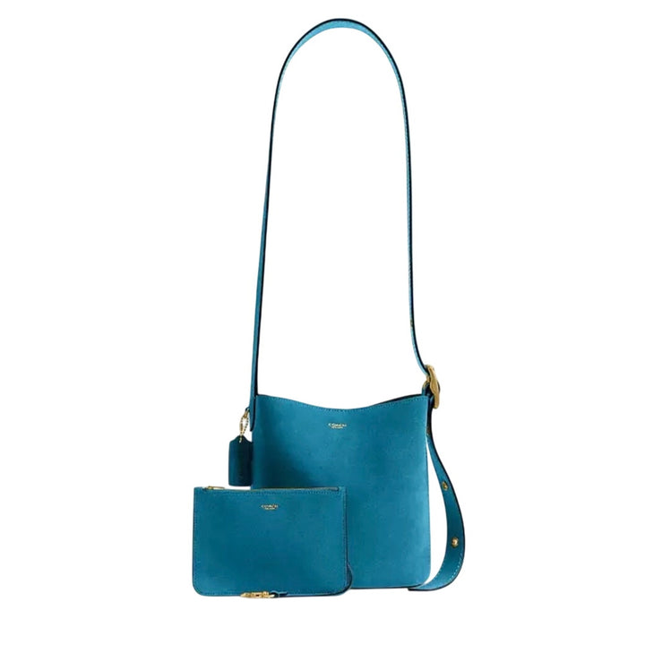 Coach Bleecker Bucket Bag Sea Blue NWT