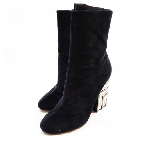Louis Vuitton Black Suede Boots 37/7