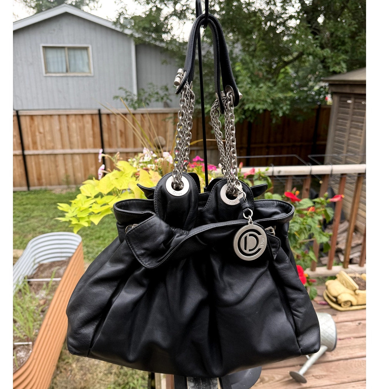 Dior La Trente Black With pink interior EUC
