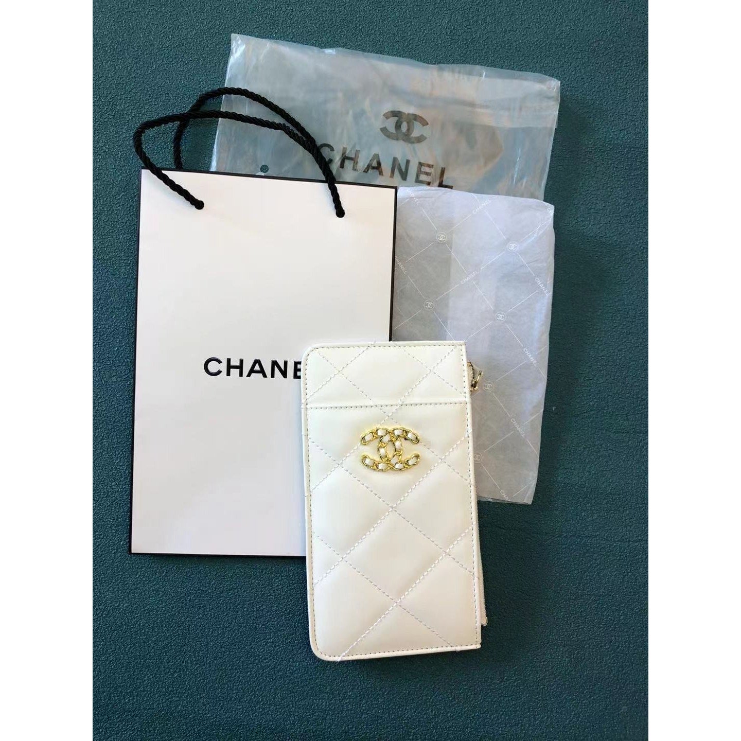 Chanel VIP Novelty White Card Holder