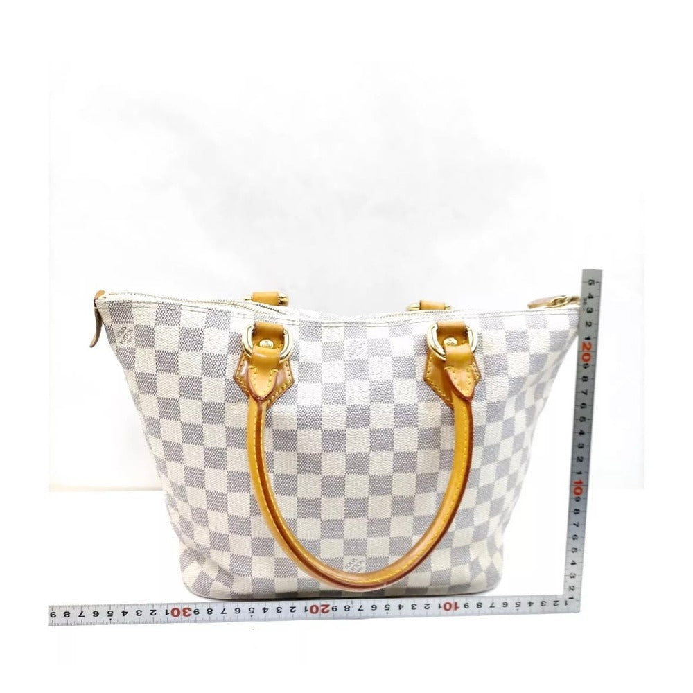 Louis Vuitton LV Hand Bag Saleya PM White Damier Azur