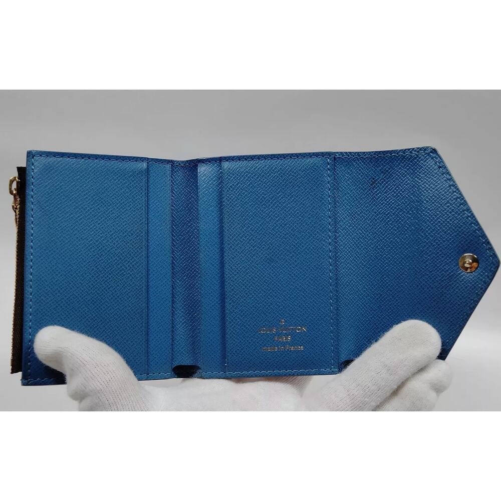 LOUIS VUITTON MONOGRAM BLUE ZOE WALLET