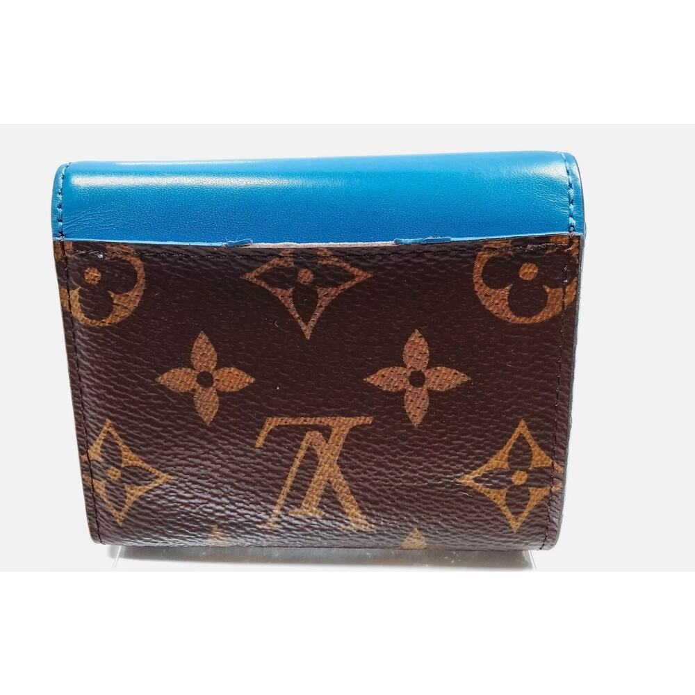 LOUIS VUITTON MONOGRAM BLUE ZOE WALLET