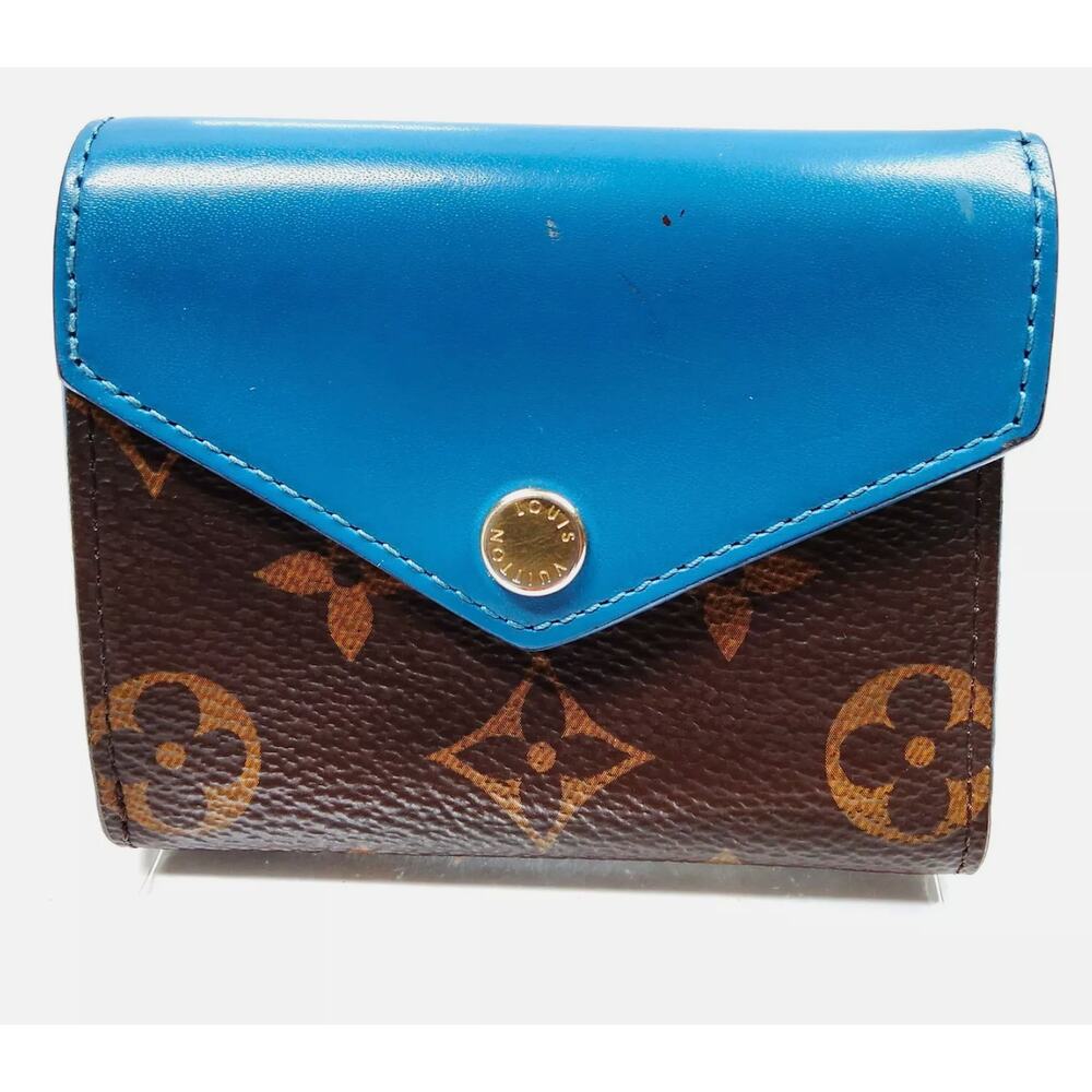 LOUIS VUITTON MONOGRAM BLUE ZOE WALLET