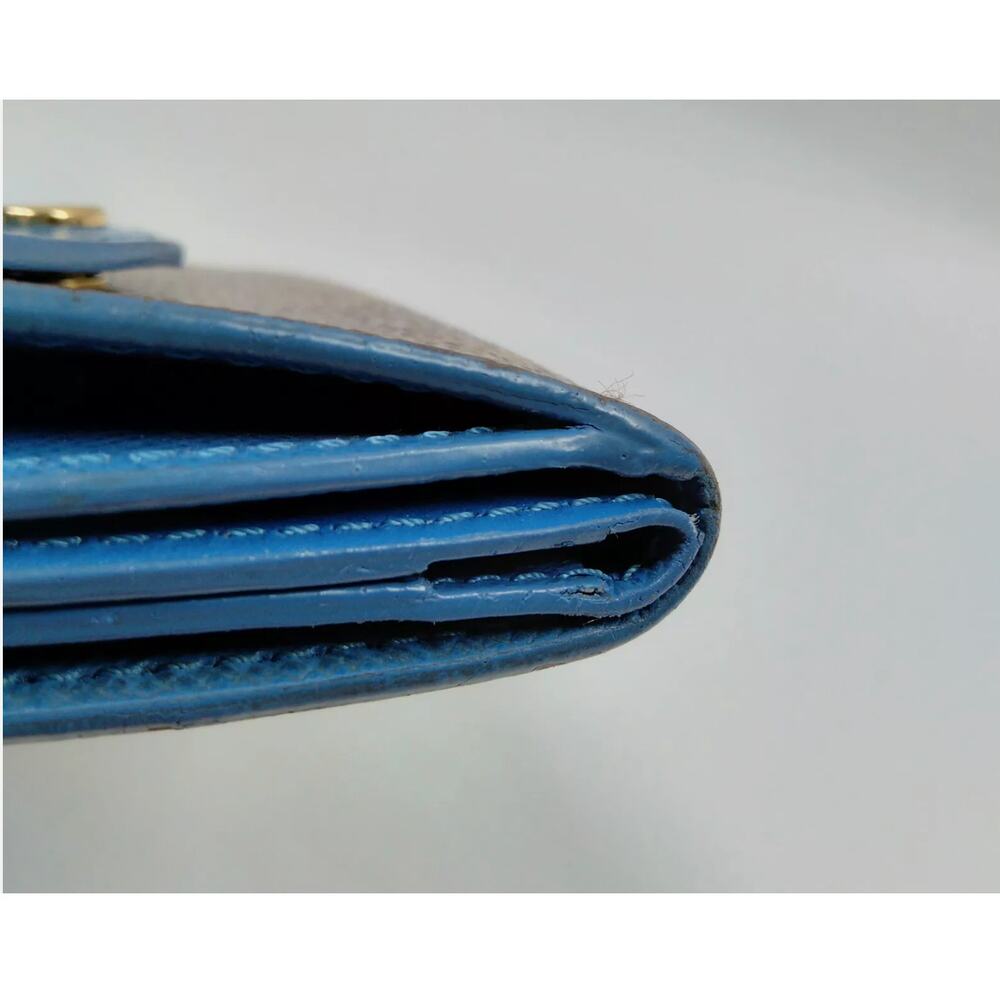 LOUIS VUITTON MONOGRAM BLUE ZOE WALLET