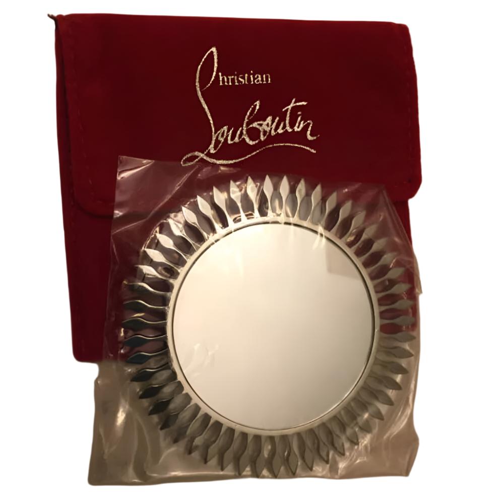 CHRISTIAN LOUBOUTIN SILVER SUN HAND RING MIRROR