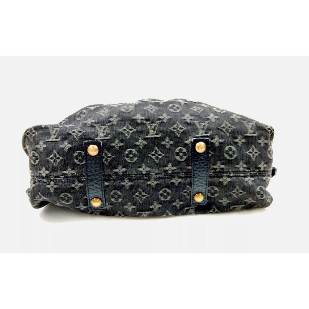 Louis Vuitton LV Hand Bag M95351 Neo CaBBy MM Black Monogram Denim