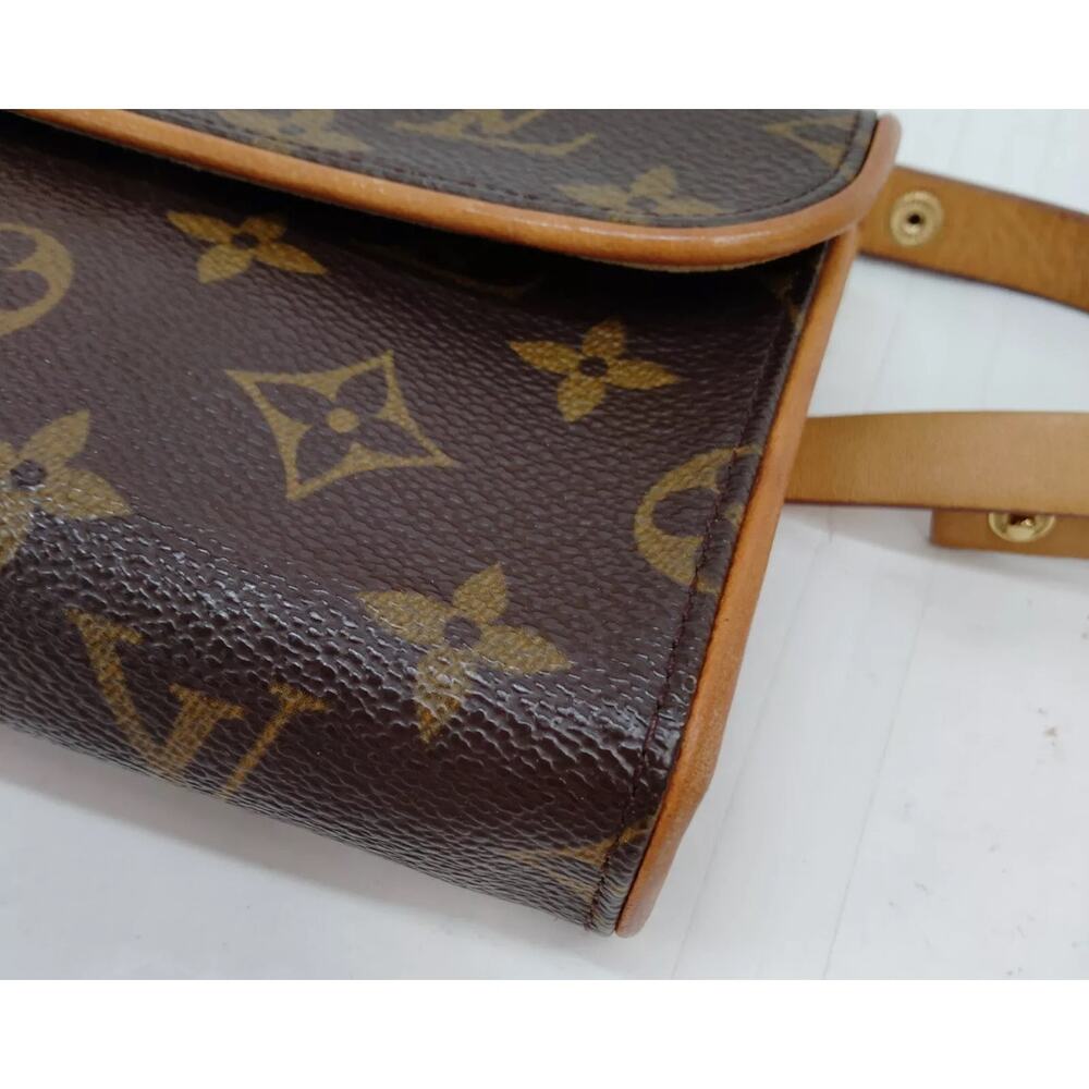 Louis Vuitton LV Shoulder Bag  Pochette Florentine Brown Monogram -Pristine