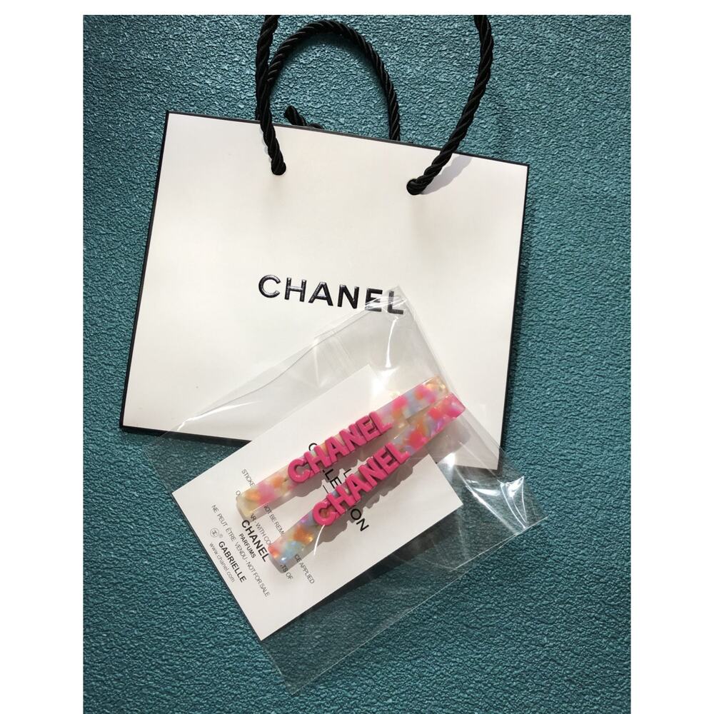 Chanel Hairpin LA Collection Multi Color with Pink Chanel