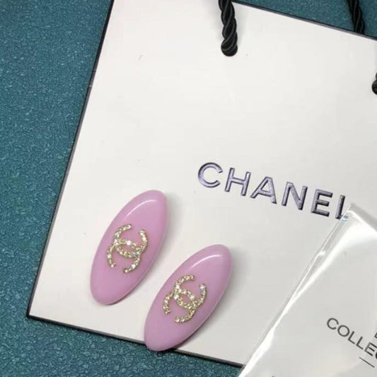 Chanel Hairpin LA Collection Baby Pink W/ Rhinestones