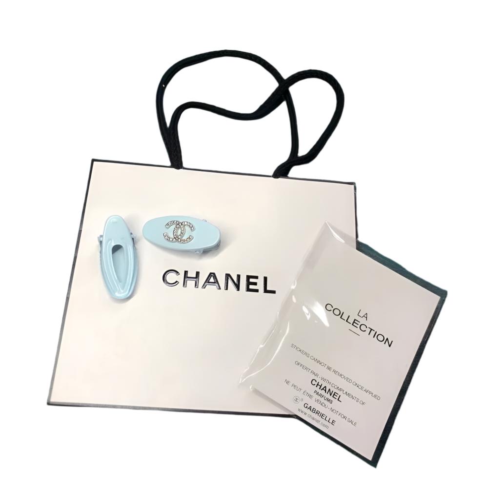 Chanel Hairpin LA Collection Baby Blue W/ Rhinestones