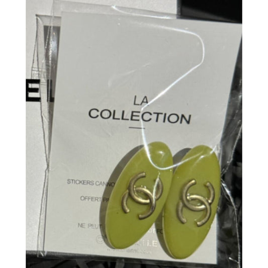 Chanel Hairpin LA Collection Green W/ Rhinestones