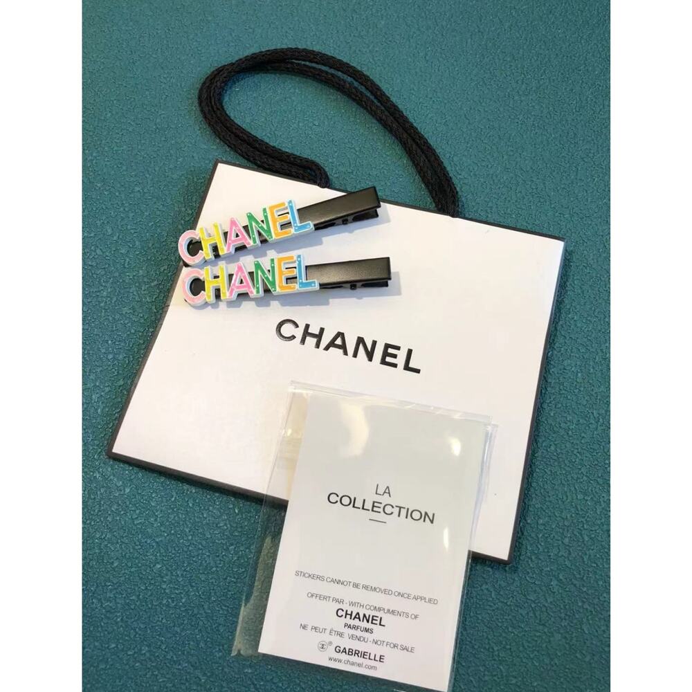 Chanel Hairpin LA Collection Black with Multi Color Chanel