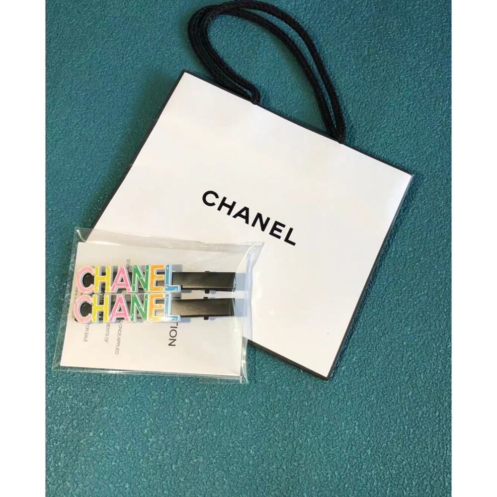 Chanel Hairpin LA Collection Black with Multi Color Chanel