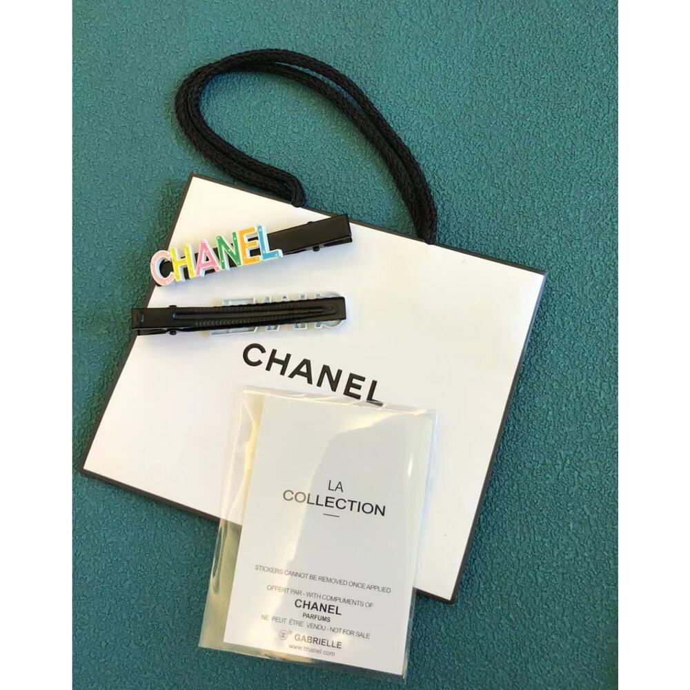 Chanel Hairpin LA Collection Black with Multi Color Chanel