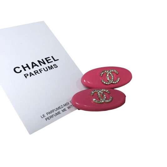 Chanel Hairpin LA Collection  Pink W/ Rhinestones CC