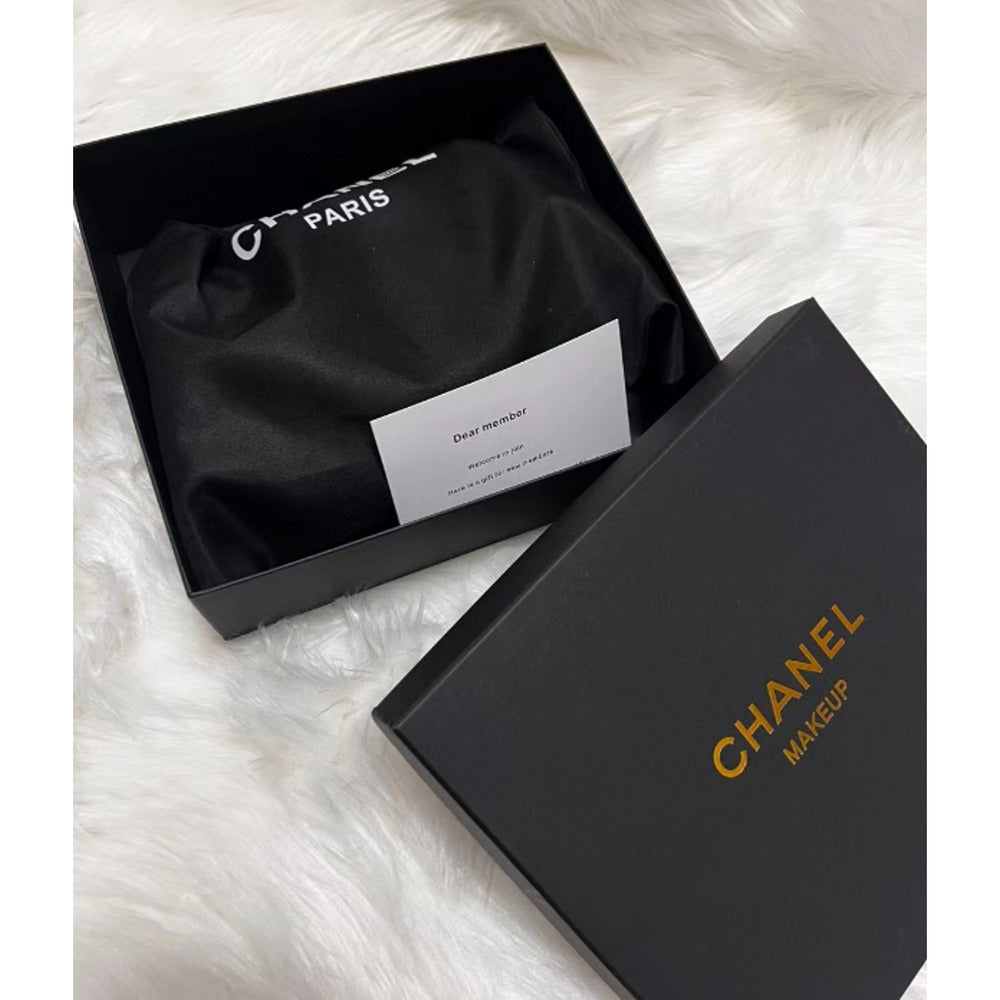 Chanel Beaute NEW Makeup Crossbody Black DOUBLE CC W/ Box