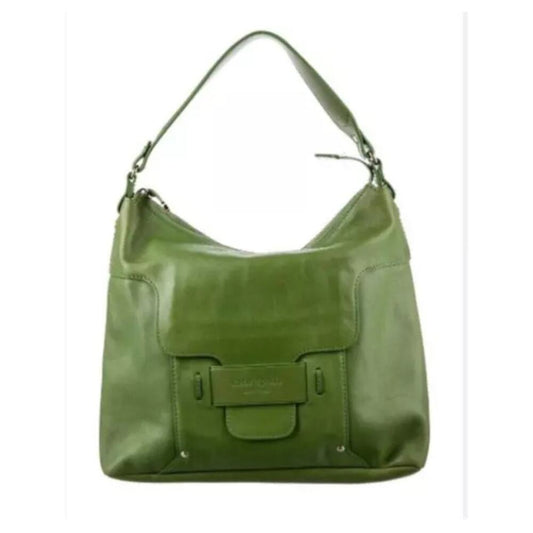 Kate Spade Savona Intense Green Leather Paige Hobo Bag GUC