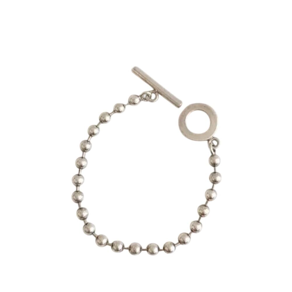 GUCCI Sterling Silver Ball Chain Bracelet Silver 925 W/Box