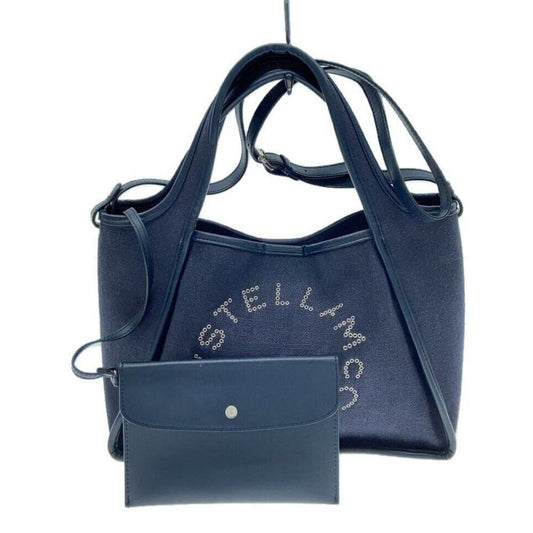 Stella McCartney Denim & Vegan Leather Tote w/ Pouch