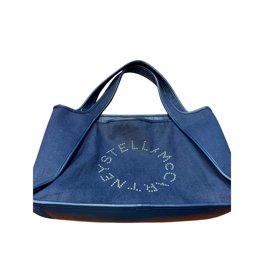 Stella McCartney Denim & Vegan Leather Tote w/ Pouch