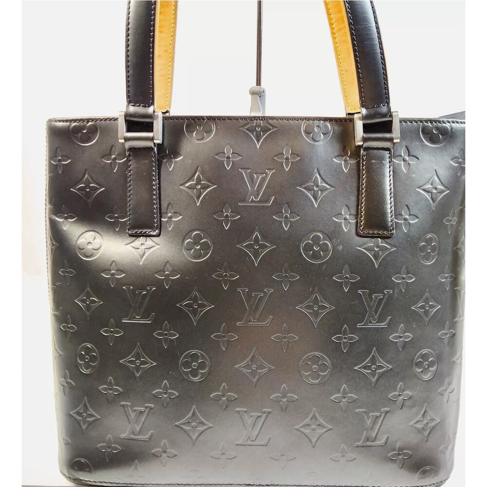 Louis Vuitton LV Tote Bag M55112 Stockton Black Monogram Mat