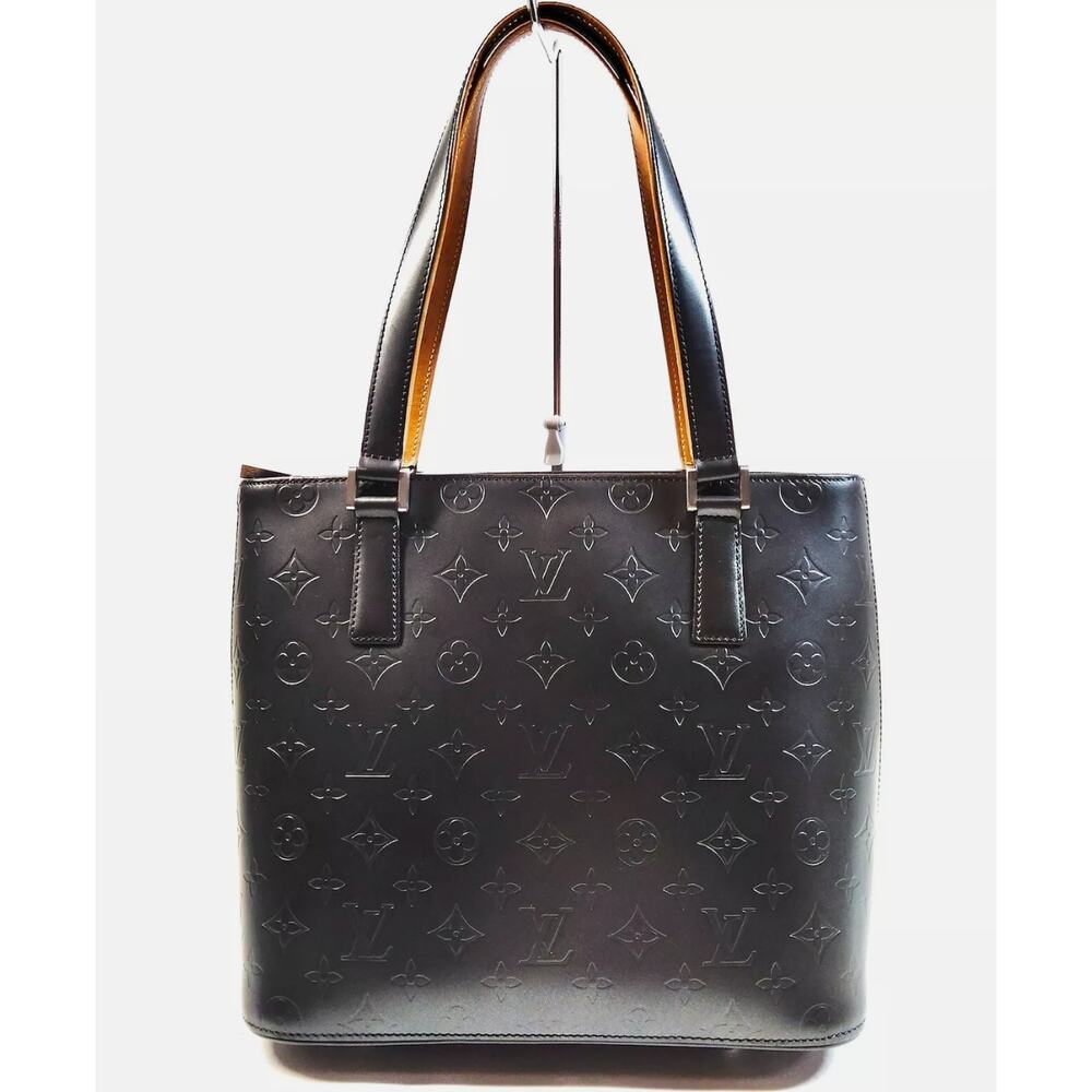 Louis Vuitton LV Tote Bag M55112 Stockton Black Monogram Mat