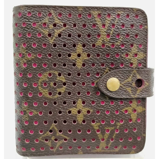 Louis Vuitton LV Wallet Brown Perforated Monogram