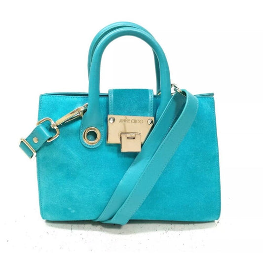 Jimmy Choo Riley Suede in and out Teal NWOT