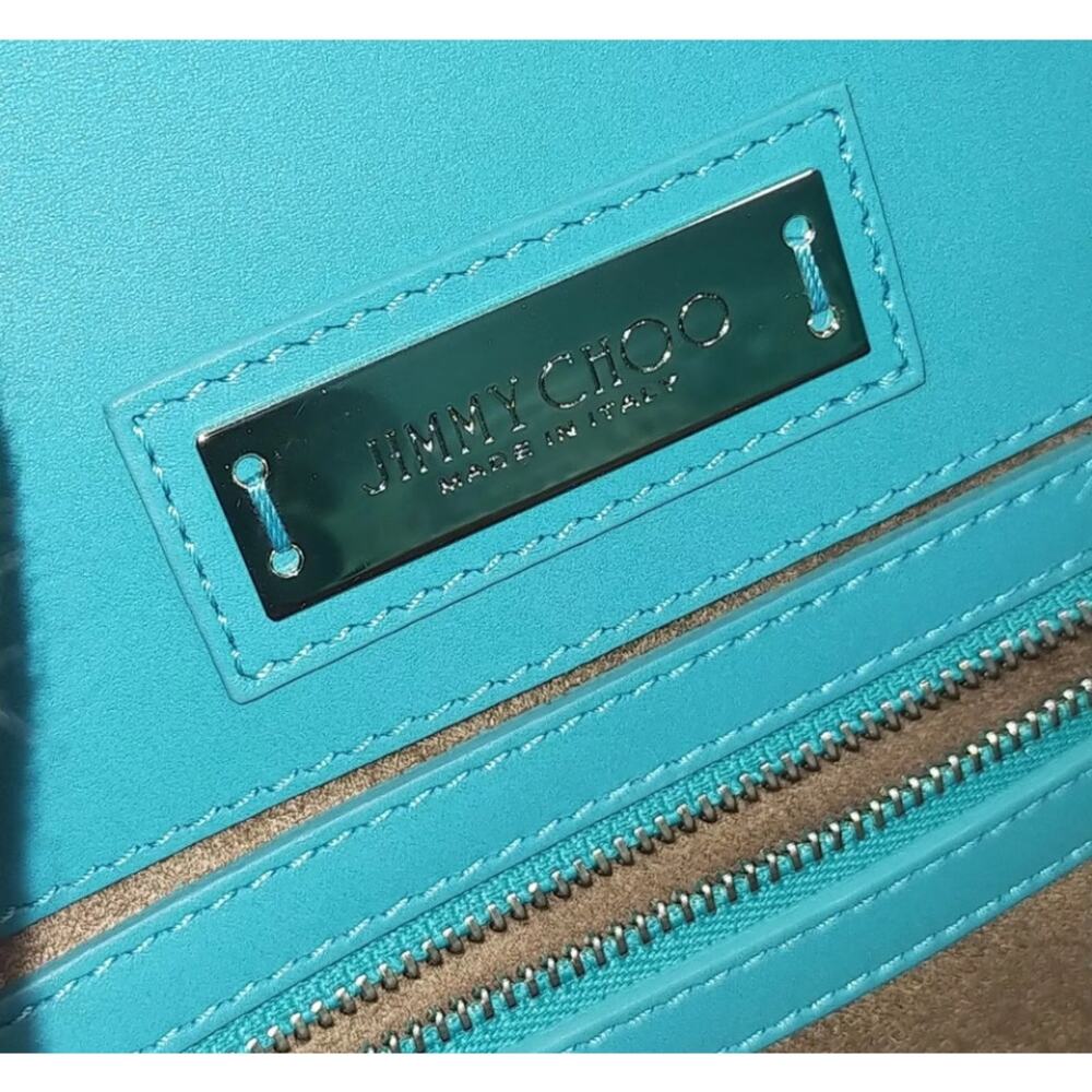 Jimmy Choo Riley Suede in and out Teal NWOT