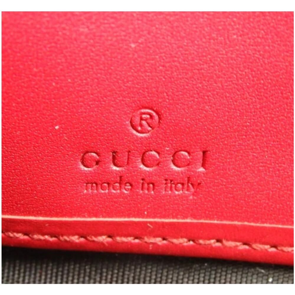 GUCCI Queen Margaret Bee-embellished Leather Zip Around Wallet