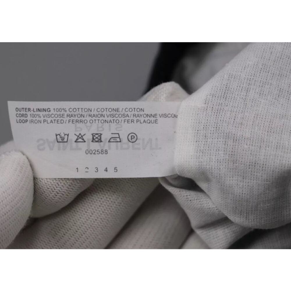 YVES SAINT LAURENT Vintage Used Green Patent Leather Long Wallet