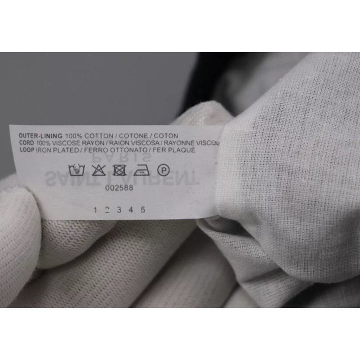 YVES SAINT LAURENT Vintage Used Green Patent Leather Long Wallet